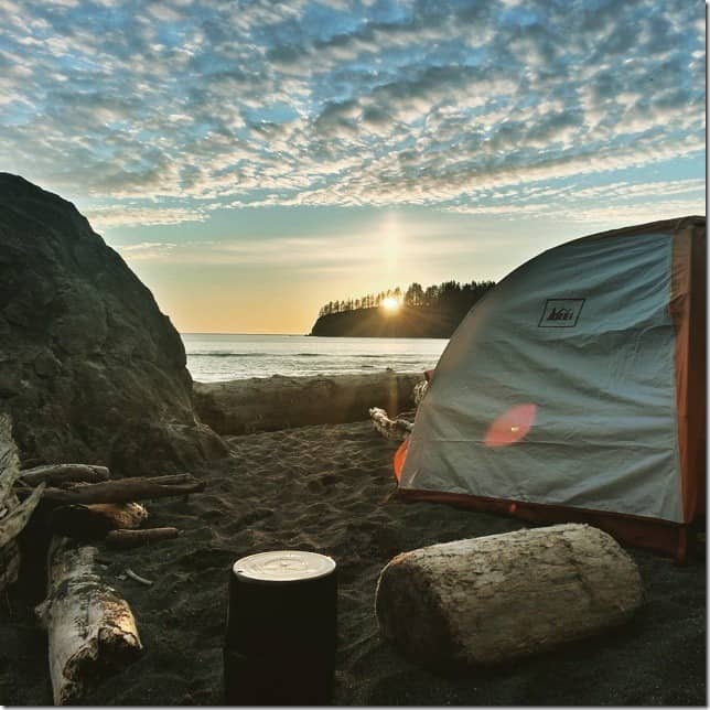 camping road trip west coast